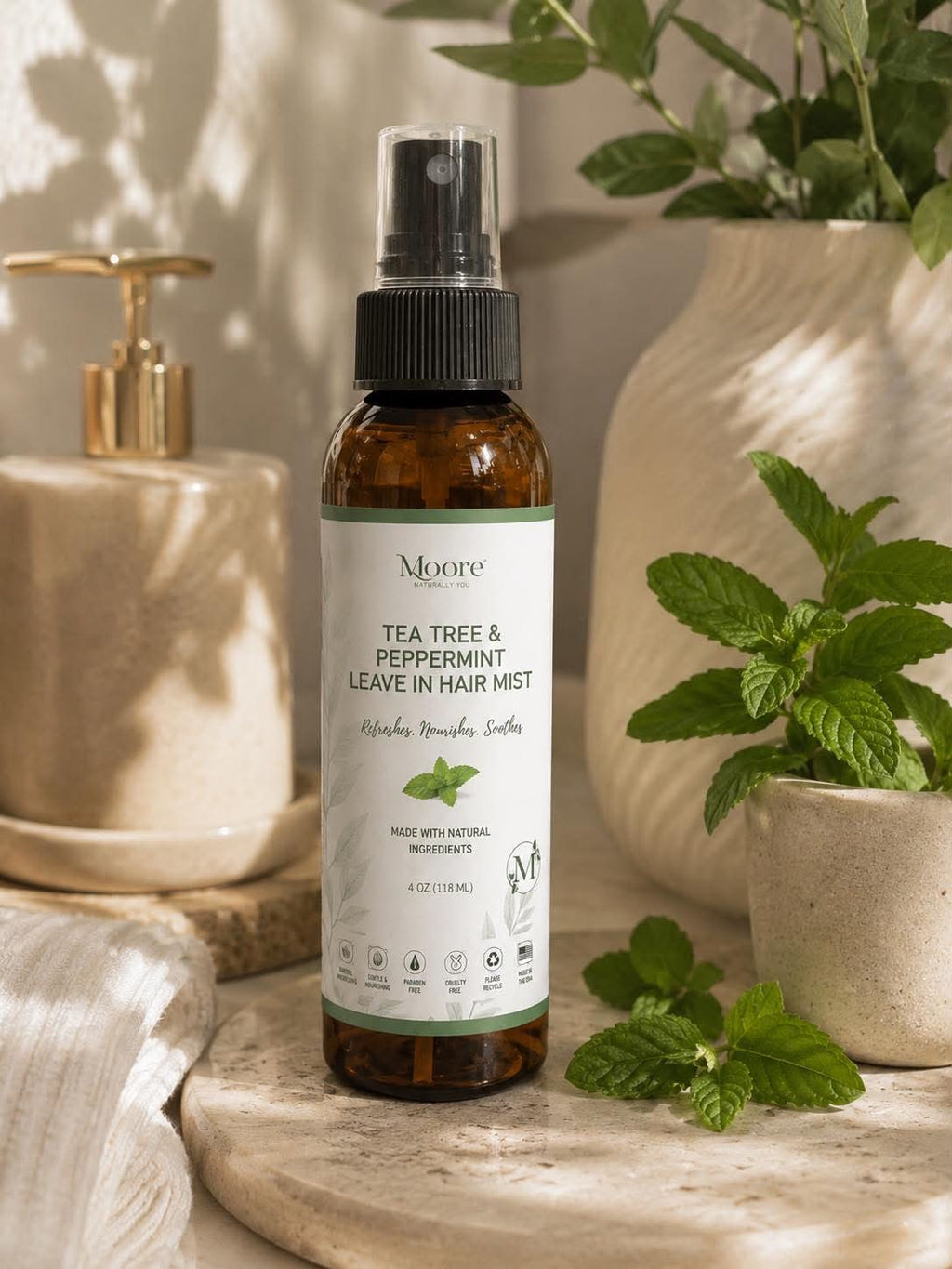 Tea Tree & Peppermint Leave In Hair Mist